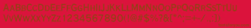 CopperplateCdRegular Font – Brown Fonts on Red Background