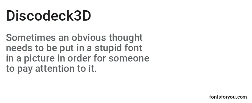 Discodeck3D Font