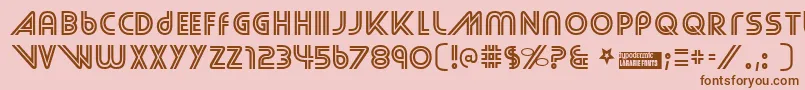 Streetcr Font – Brown Fonts on Pink Background