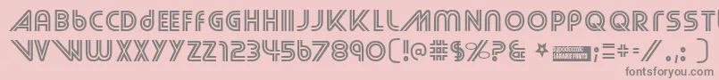 Streetcr Font – Gray Fonts on Pink Background