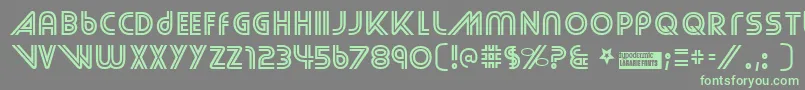 Streetcr Font – Green Fonts on Gray Background