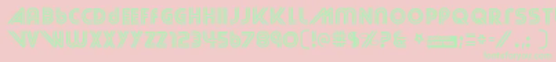 Streetcr Font – Green Fonts on Pink Background