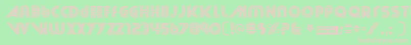 Streetcr Font – Pink Fonts on Green Background