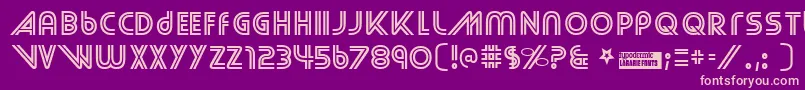 Streetcr Font – Pink Fonts on Purple Background