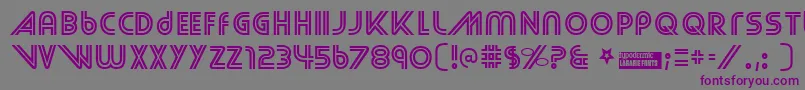 Streetcr Font – Purple Fonts on Gray Background