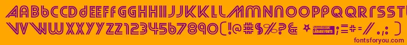 Streetcr Font – Purple Fonts on Orange Background