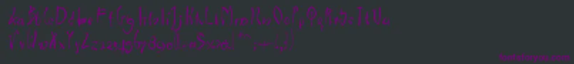 Chinawest Font – Purple Fonts on Black Background
