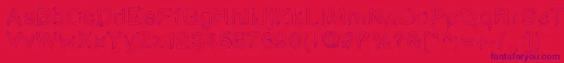 Star Font – Purple Fonts on Red Background