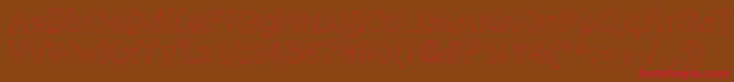 Star Font – Red Fonts on Brown Background