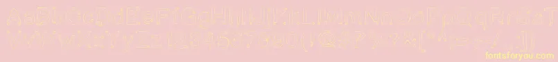 Star Font – Yellow Fonts on Pink Background