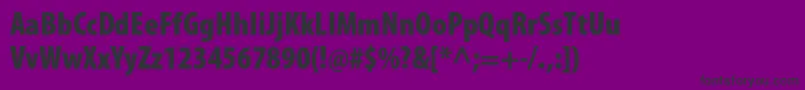 MyriadproBlackcond Font – Black Fonts on Purple Background