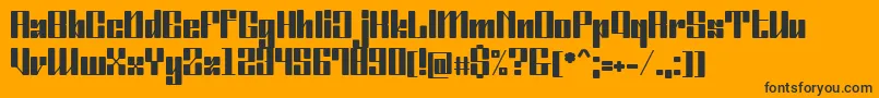 OrdinatumBold Font – Black Fonts on Orange Background