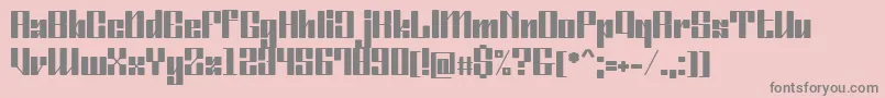 OrdinatumBold Font – Gray Fonts on Pink Background