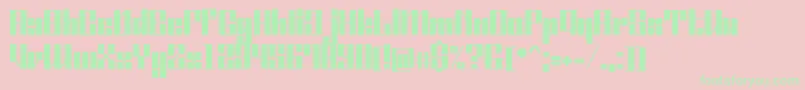 OrdinatumBold Font – Green Fonts on Pink Background