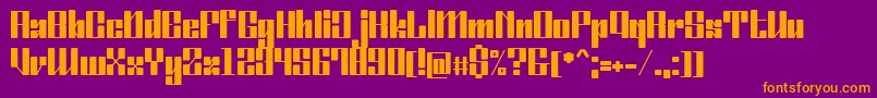 OrdinatumBold Font – Orange Fonts on Purple Background