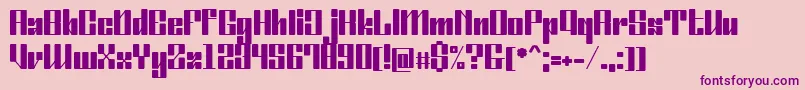 OrdinatumBold Font – Purple Fonts on Pink Background