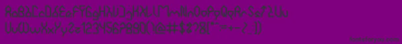 フォントHouseBuilder – 紫の背景に黒い文字