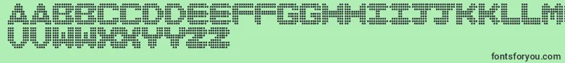DiscoNeverDies Font – Black Fonts on Green Background