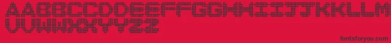 DiscoNeverDies Font – Black Fonts on Red Background
