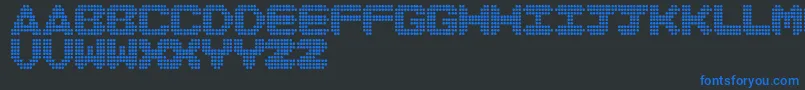 DiscoNeverDies Font – Blue Fonts on Black Background