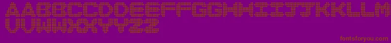DiscoNeverDies Font – Brown Fonts on Purple Background