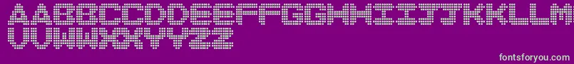 DiscoNeverDies Font – Green Fonts on Purple Background