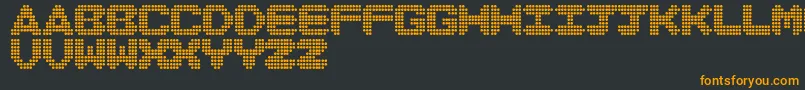 DiscoNeverDies Font – Orange Fonts on Black Background