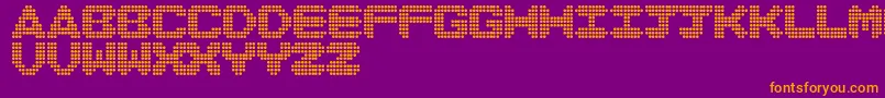 DiscoNeverDies Font – Orange Fonts on Purple Background