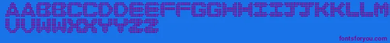 DiscoNeverDies Font – Purple Fonts on Blue Background