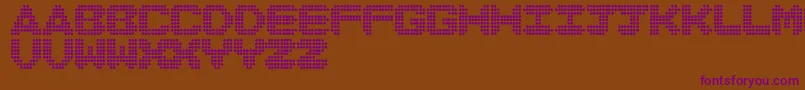DiscoNeverDies Font – Purple Fonts on Brown Background