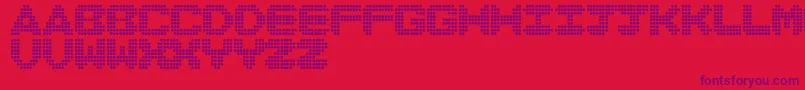 DiscoNeverDies Font – Purple Fonts on Red Background