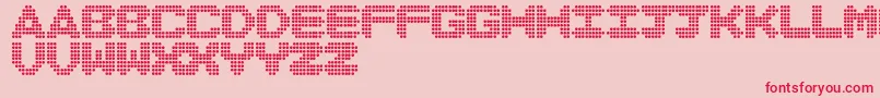 DiscoNeverDies Font – Red Fonts on Pink Background