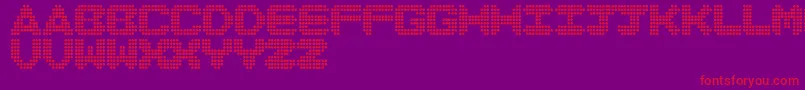 Шрифт DiscoNeverDies – красные шрифты на фиолетовом фоне