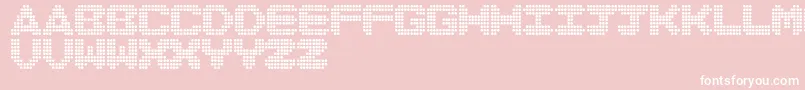 DiscoNeverDies Font – White Fonts on Pink Background