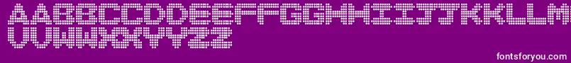 DiscoNeverDies Font – White Fonts on Purple Background