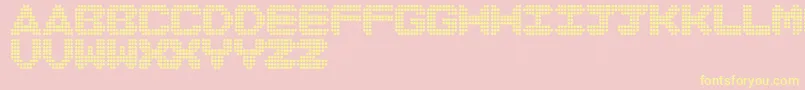 DiscoNeverDies Font – Yellow Fonts on Pink Background