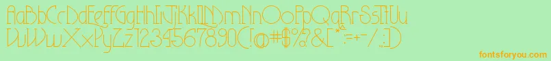 Theeighteenthamendment Font – Orange Fonts on Green Background