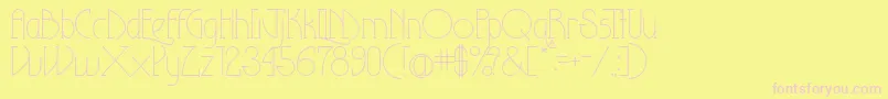 Theeighteenthamendment Font – Pink Fonts on Yellow Background