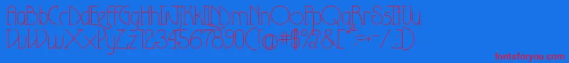 Theeighteenthamendment Font – Red Fonts on Blue Background
