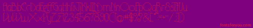 Theeighteenthamendment Font – Red Fonts on Purple Background