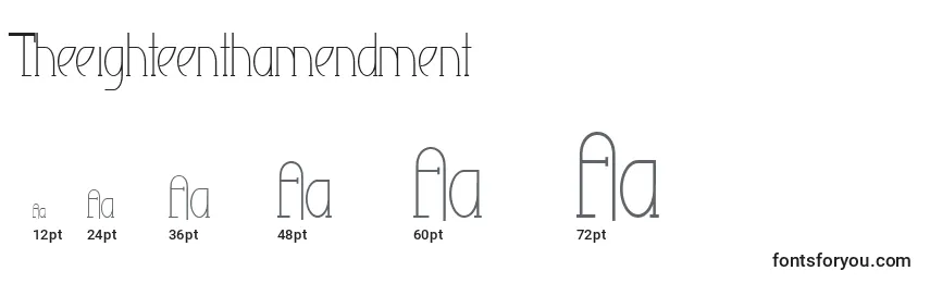 Theeighteenthamendment Font Sizes