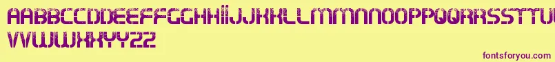 TypoOxinFreePromo Font – Purple Fonts on Yellow Background