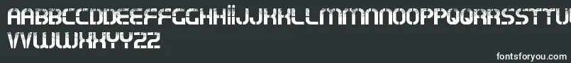Шрифт TypoOxinFreePromo – белые шрифты на чёрном фоне