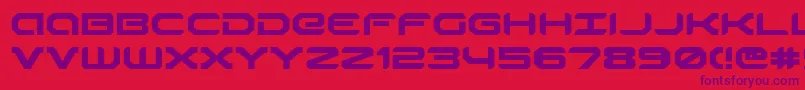 Robotaure Font – Purple Fonts on Red Background
