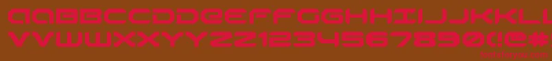 Robotaure Font – Red Fonts on Brown Background