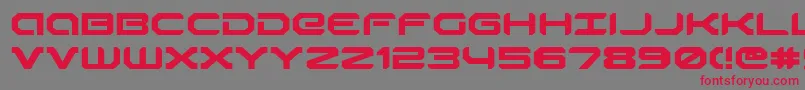 Robotaure Font – Red Fonts on Gray Background