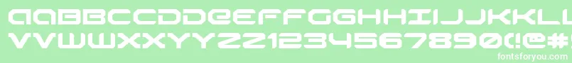 Robotaure Font – White Fonts on Green Background