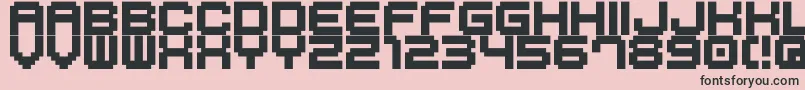 M41 Font – Black Fonts on Pink Background
