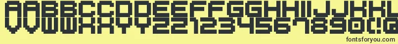 Police M41 – polices noires sur fond jaune