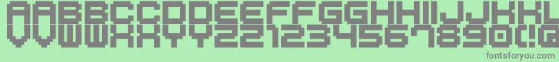 Шрифт M41 – серые шрифты на зелёном фоне